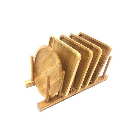 Bamboo Plates Holder