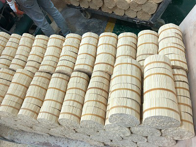 processo di fabbricazione del bastone di bambù